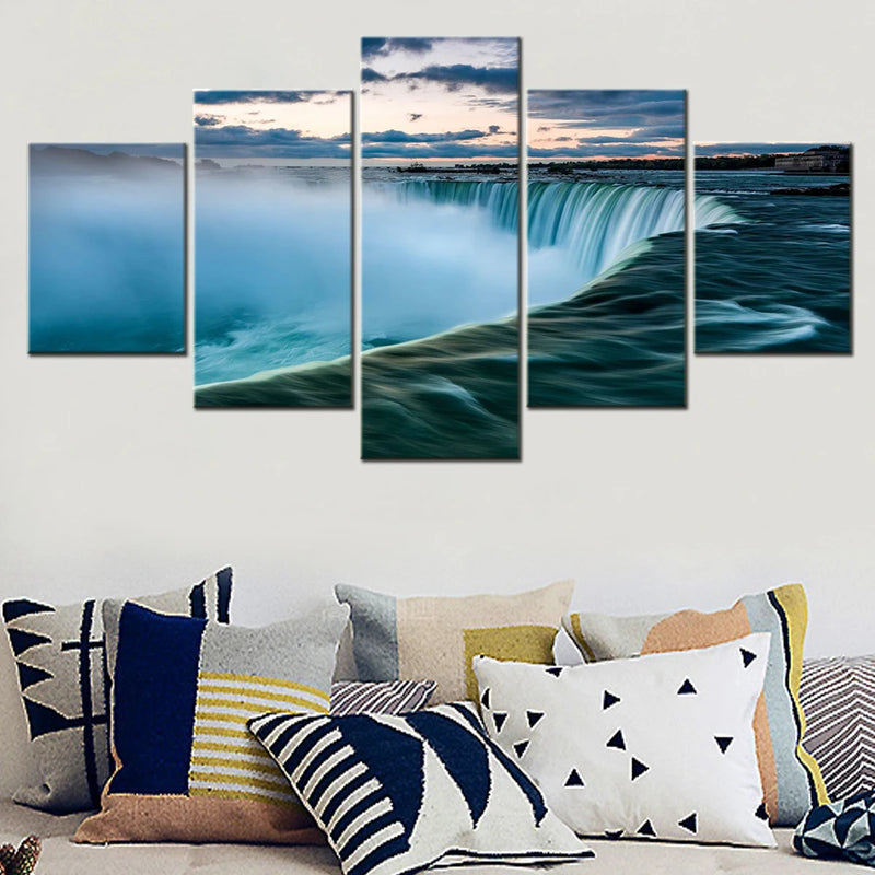 Niagara Waterfalls Canada 5 Panels Painting Canvas Wall Decoration