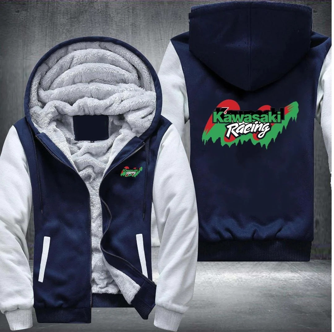 K.A.W.A.S.A.K.I RACING Fleece Hoodies Jacket