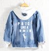 Basketball Practice like champion Jeans Denim Hoodie Jacket