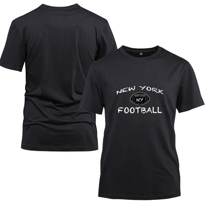 NEW YORK Cotton Black Short Sleeve T-Shirt