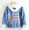 Baseball now he is in the penalty box Jeans Denim Hoodie Jacket