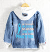 Basketball now he is in the penalty box Jeans Denim Hoodie Jacket