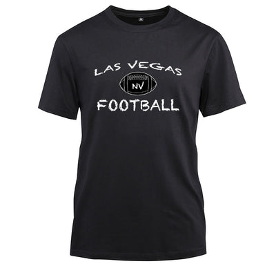 LAS VEGAS Cotton Black Short Sleeve T-Shirt