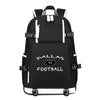DALLAS black printing Canvas Backpack
