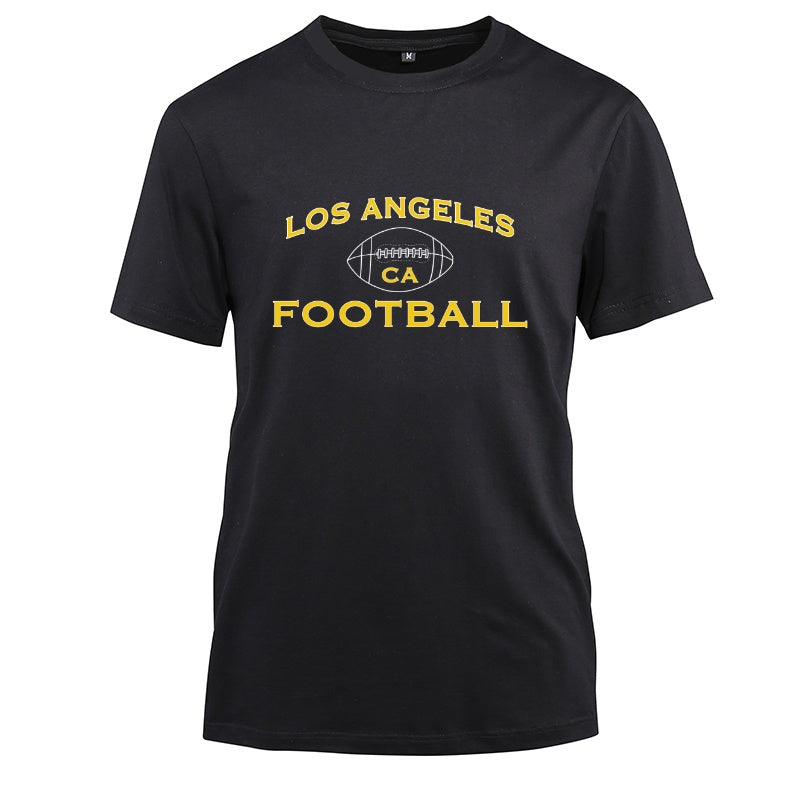 LOS ANGELES City Cotton Black Short Sleeve T-Shirt