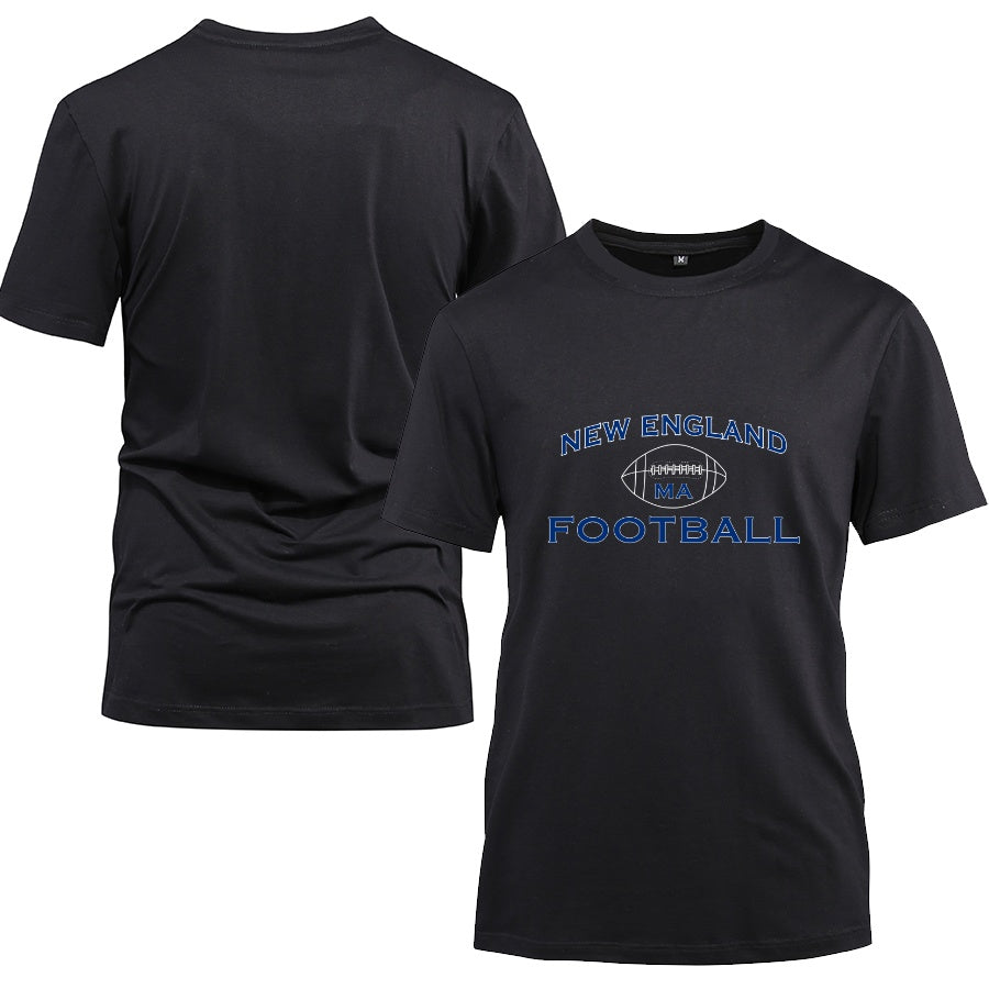 NEW ENGLAND City Cotton Black Short Sleeve T-Shirt