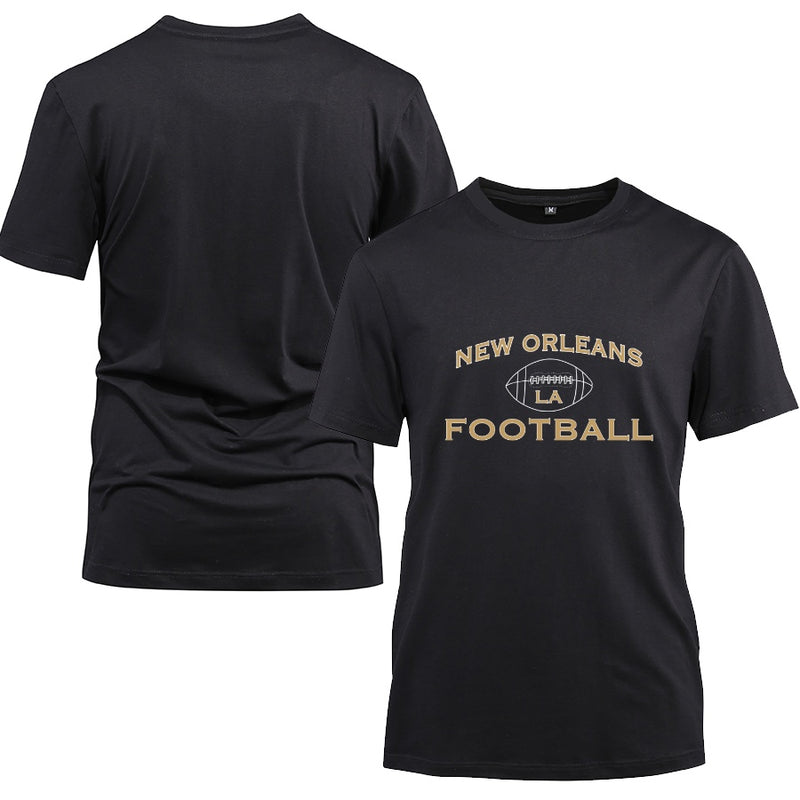 NEW ORLEANS City Cotton Black Short Sleeve T-Shirt