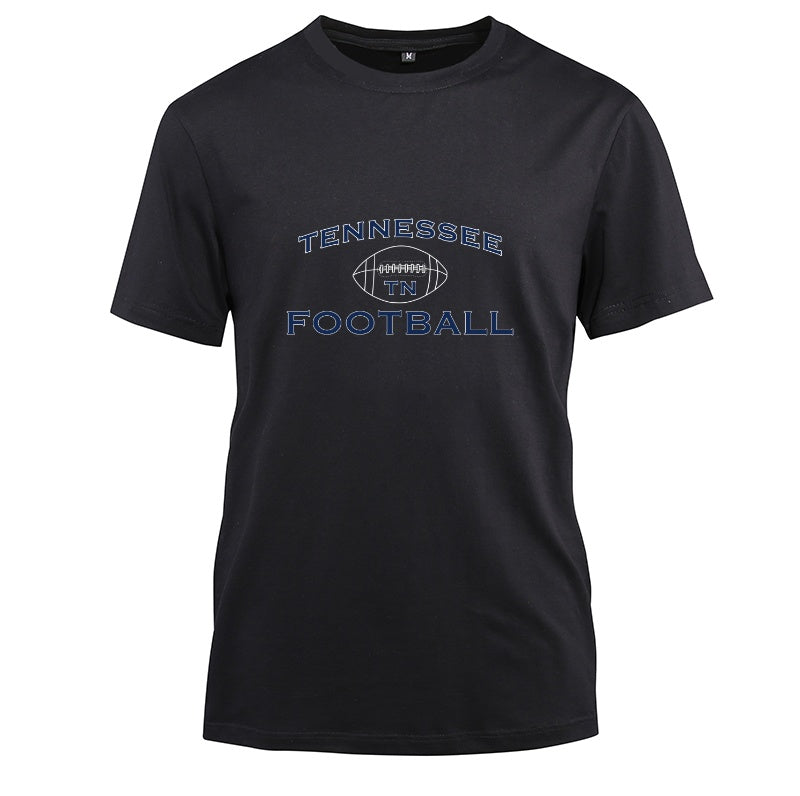TENNESSEE City Cotton Black Short Sleeve T-Shirt