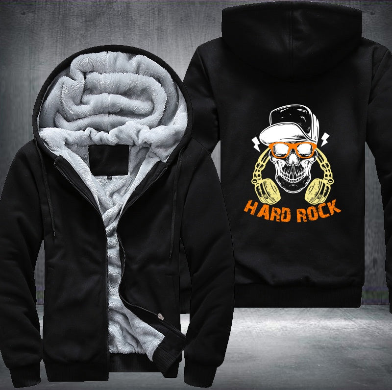 Skull Hard Rock Fleece Hoodies Jacket