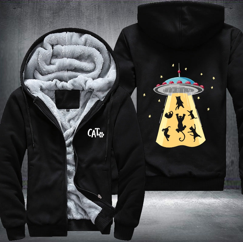 CAT UFO Fleece Hoodies Jacket