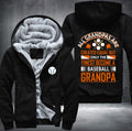 Finest become a baseball grandpa Fleece Hoodies Jacket