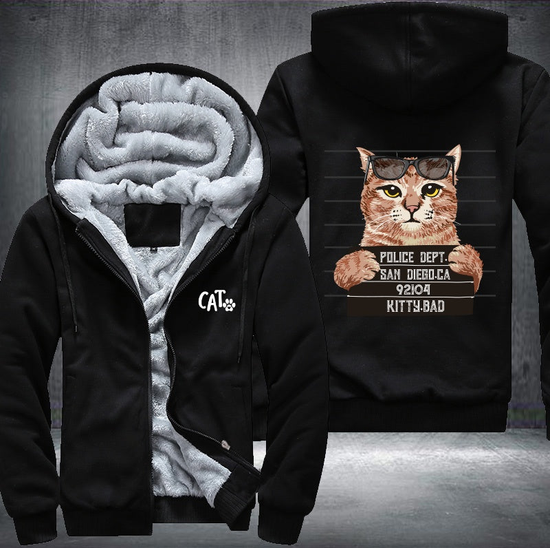 CAT arrest police dept Fleece Hoodies Jacket