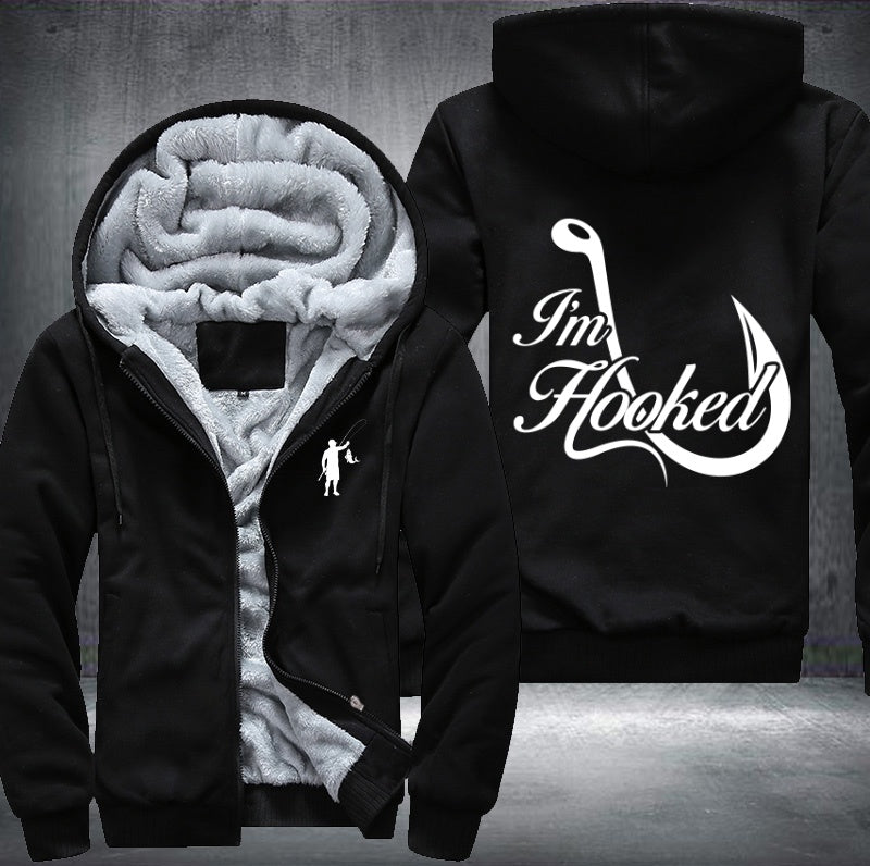 I'm Hooked Fleece Hoodies Jacket