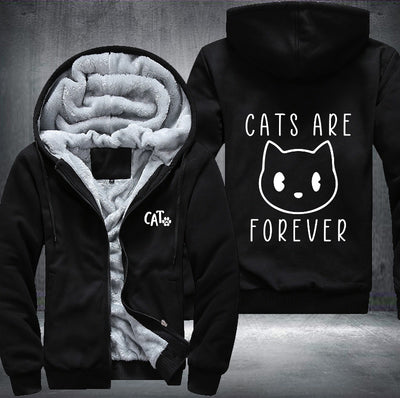 CATS ARE FOREVER Fleece Hoodies Jacket