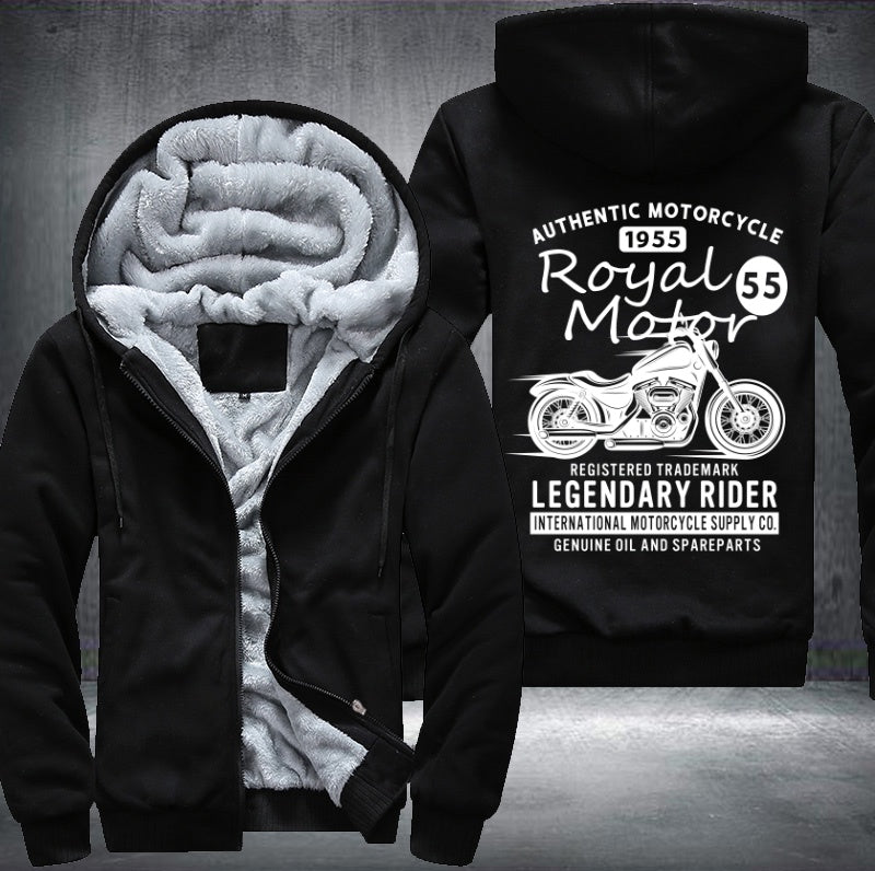 Authentic motorcycle 1955 royal motor Fleece Hoodies Jacket
