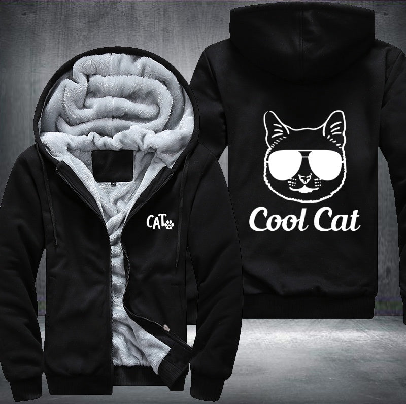 Cool Cat Fleece Hoodies Jacket