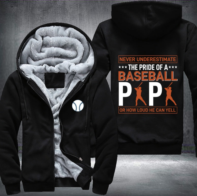 The pride of baseball Papa Fleece Hoodies Jacket