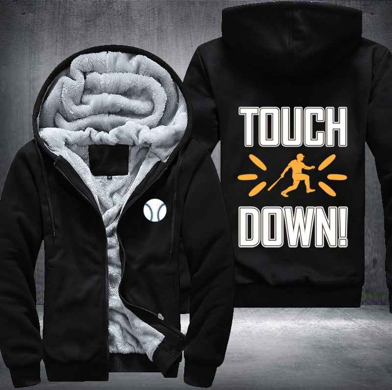 Baseball touch down Fleece Hoodies Jacket