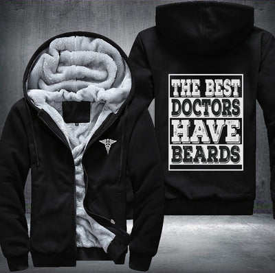 The best doctor have beards Fleece Hoodies Jacket