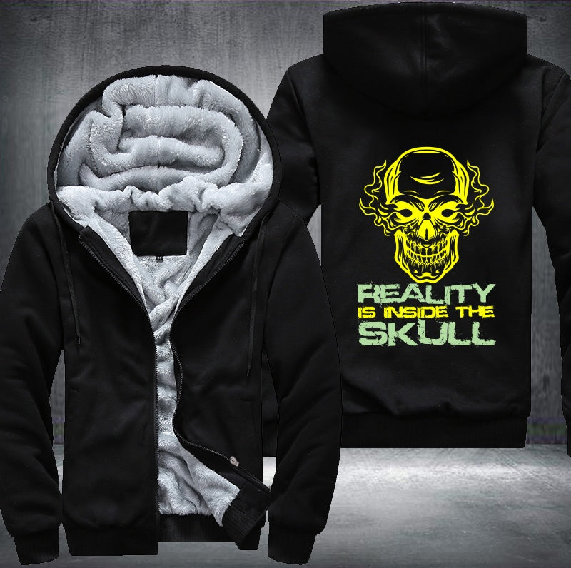 Reality Is Inside The Skull Fleece Hoodies Jacket