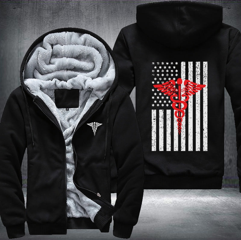 American doctor Fleece Hoodies Jacket