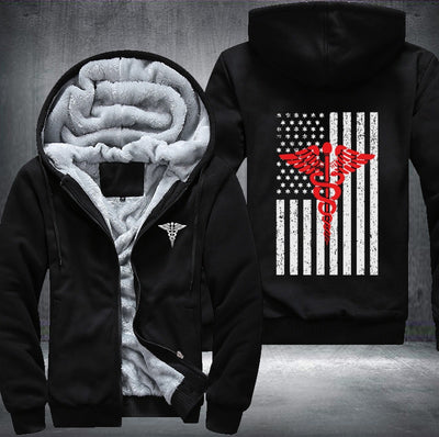 American doctor Fleece Hoodies Jacket