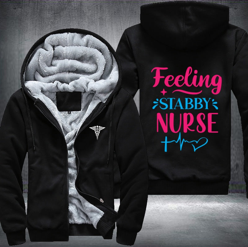 Feeling stabby nurse Fleece Hoodies Jacket