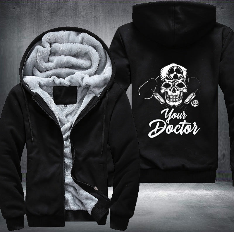 Skull your doctor Fleece Hoodies Jacket