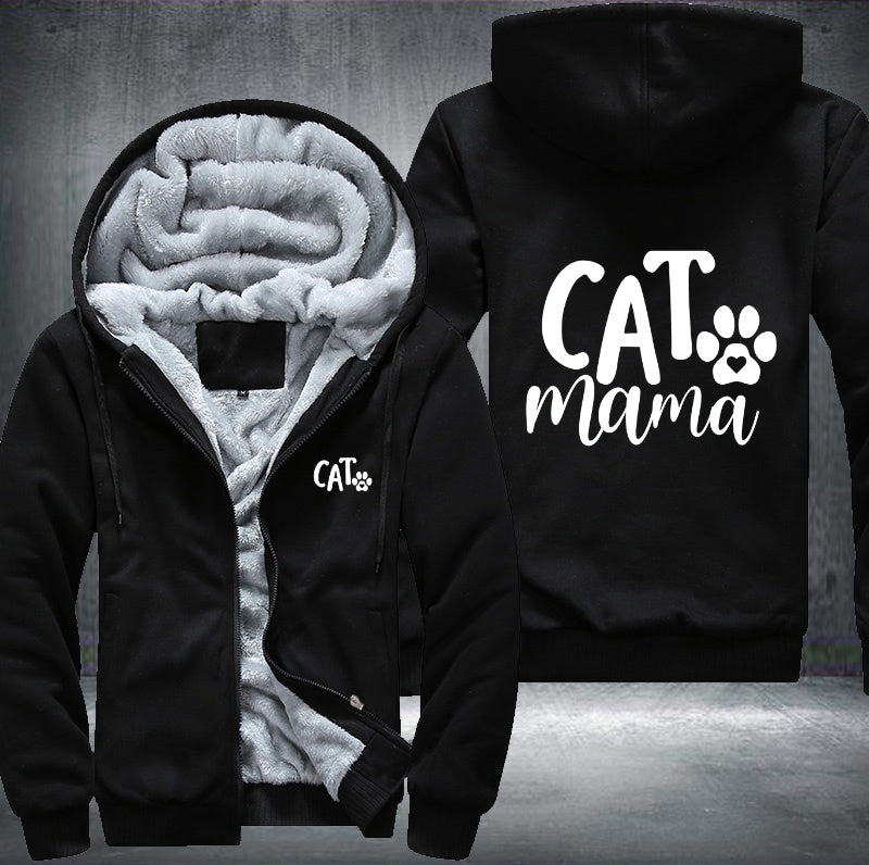 CAT mama Fleece Hoodies Jacket