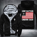 One nation under god Fleece Hoodies Jacket