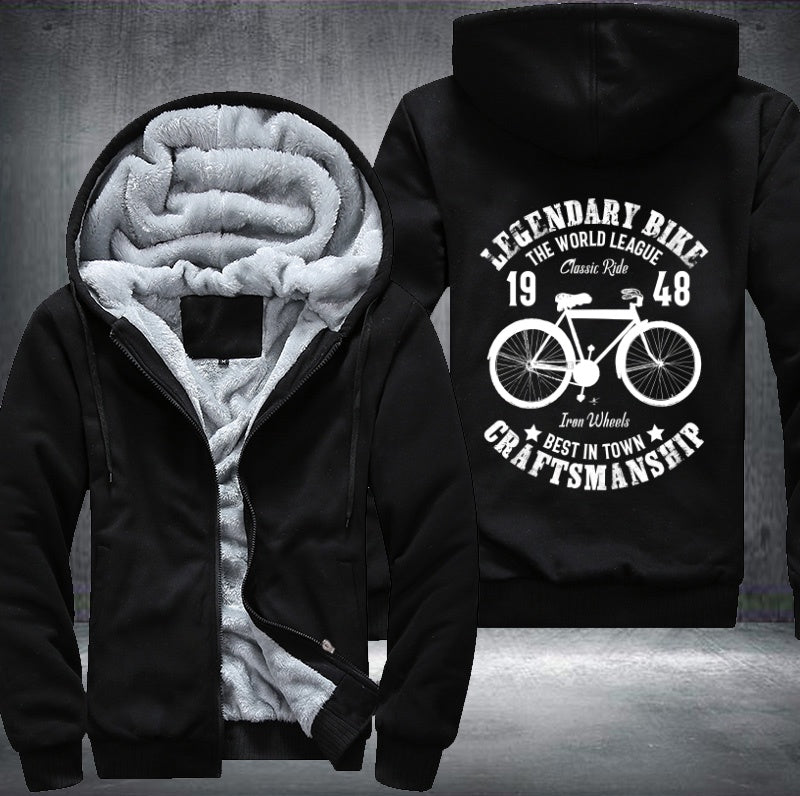 LEGENDARY BIKE THE WORLD LEAGUE Classic Ride Fleece Hoodies Jacket