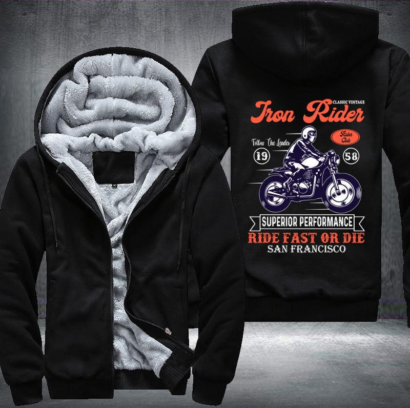 Superior performance ride fast or die san francisco Fleece Hoodies Jacket