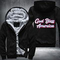 GOD BLESS AMERICA Fleece Hoodies Jacket