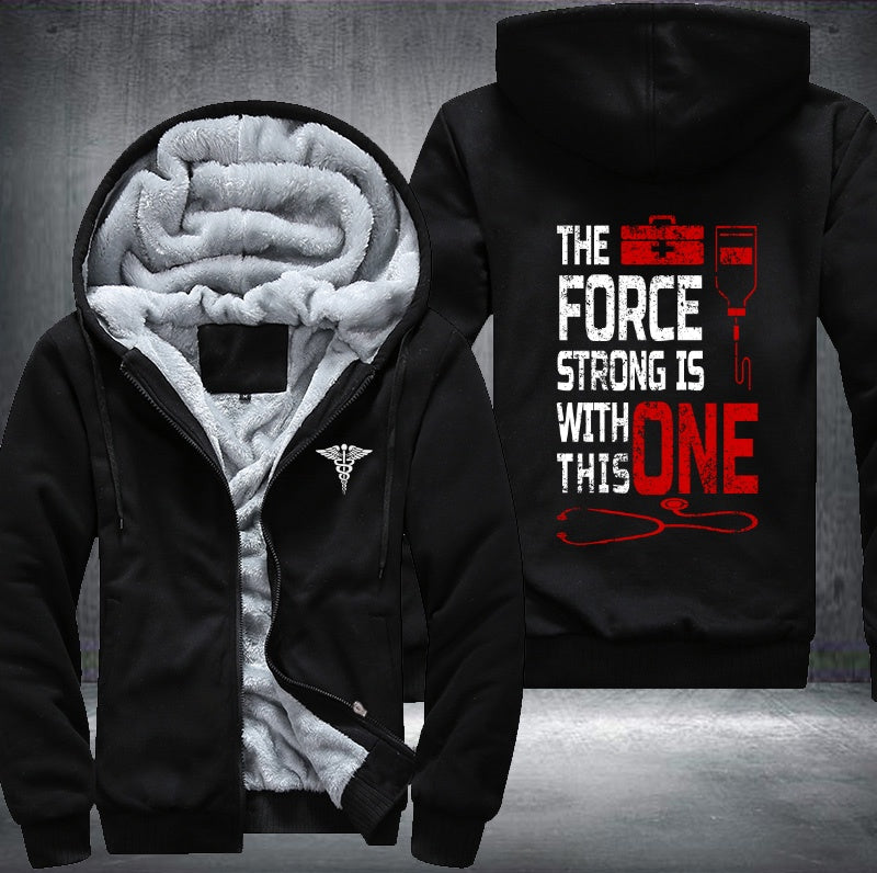 Doctor the force strong is with this one Fleece Hoodies Jacket