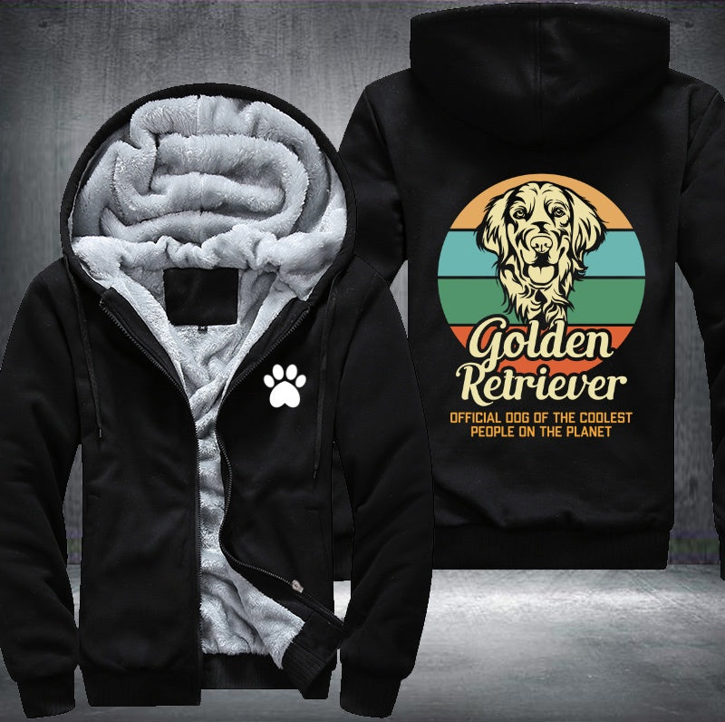 Golden Retriever official dog Fleece Hoodies Jacket