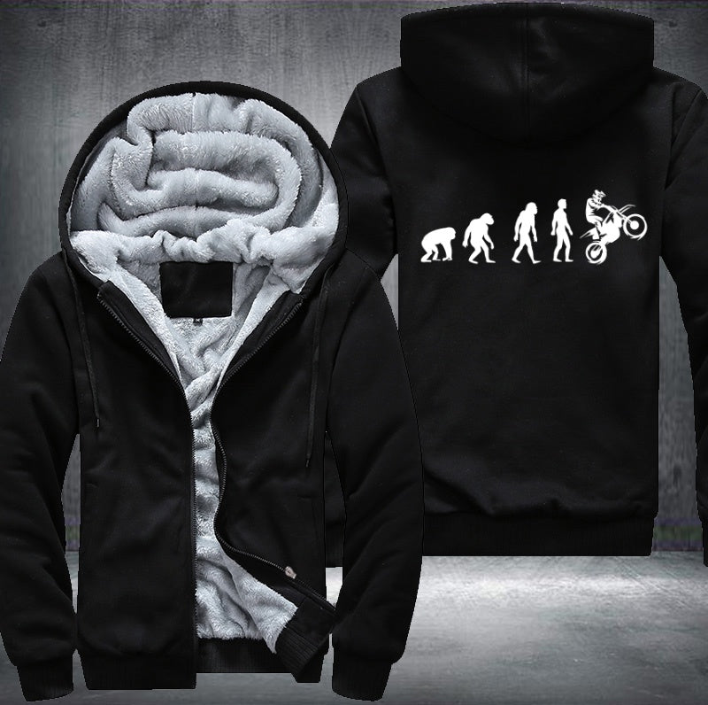 Evolution of rider Fleece Hoodies Jacket