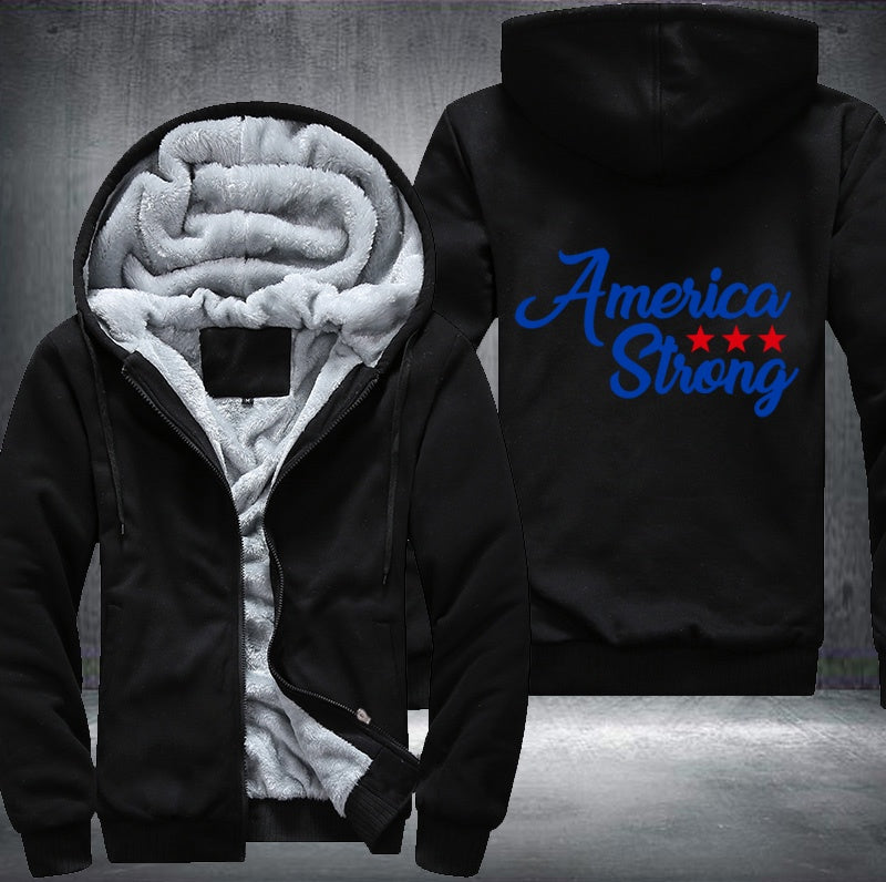 America Strong Fleece Hoodies Jacket