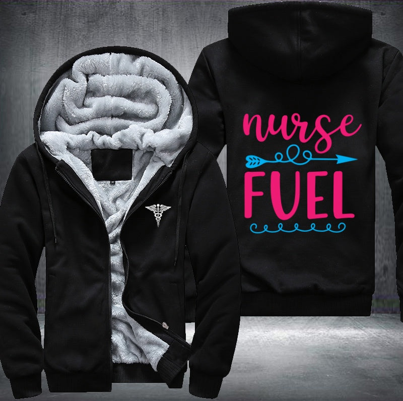 Nurse fuel Fleece Hoodies Jacket