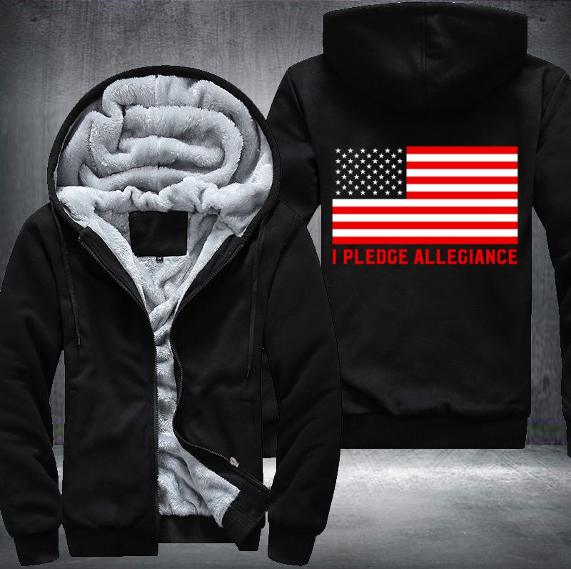 I PLEDGE ALLEGIANCE Fleece Hoodies Jacket