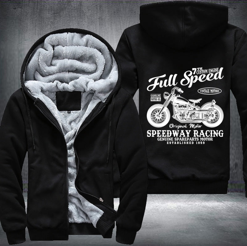 Full speed speedway racing Fleece Hoodies Jacket