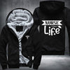 Nurse life printed Fleece Hoodies Jacket
