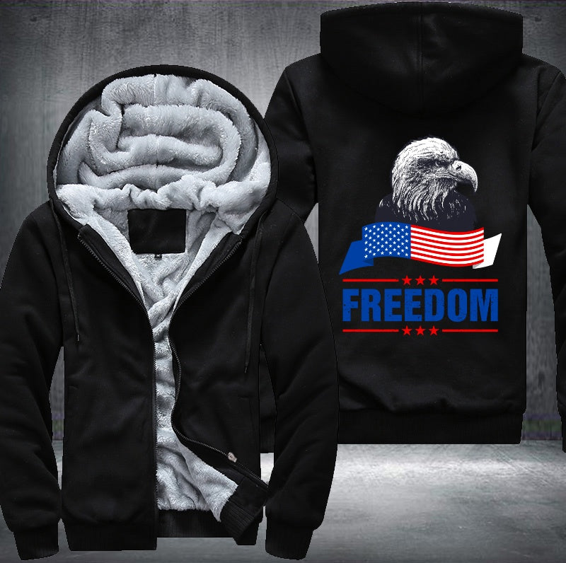 US EAGLE FREEDOM Fleece Hoodies Jacket