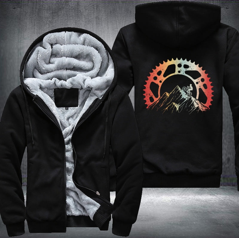 Bicycle Mountain Machine Fleece Hoodies Jacket