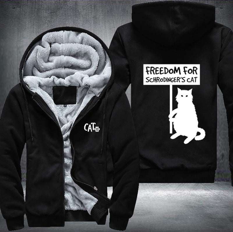 FREEDOM For SCHRODINGERS CAT Fleece Hoodies Jacket
