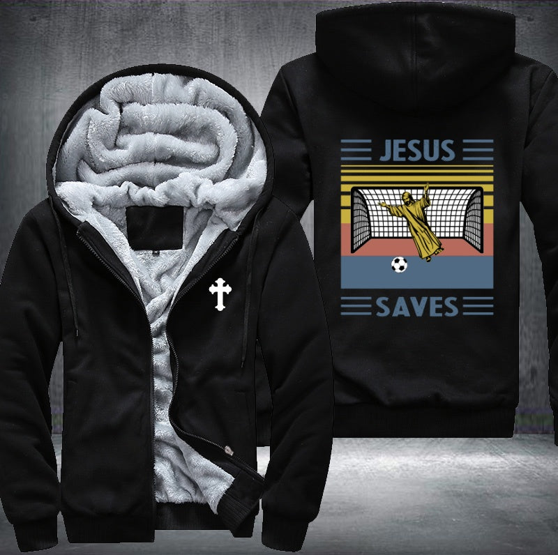 Jesus saves Fleece Hoodies Jacket
