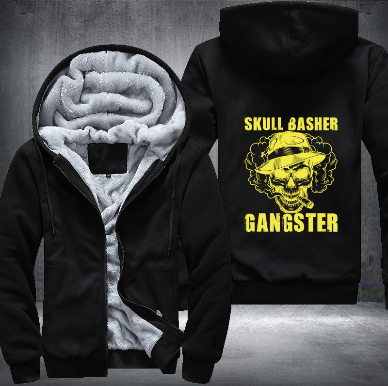Skull Basher Gangster Fleece Hoodies Jacket