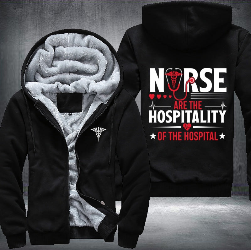 Nurse are the hospitality of the hospital Fleece Hoodies Jacket