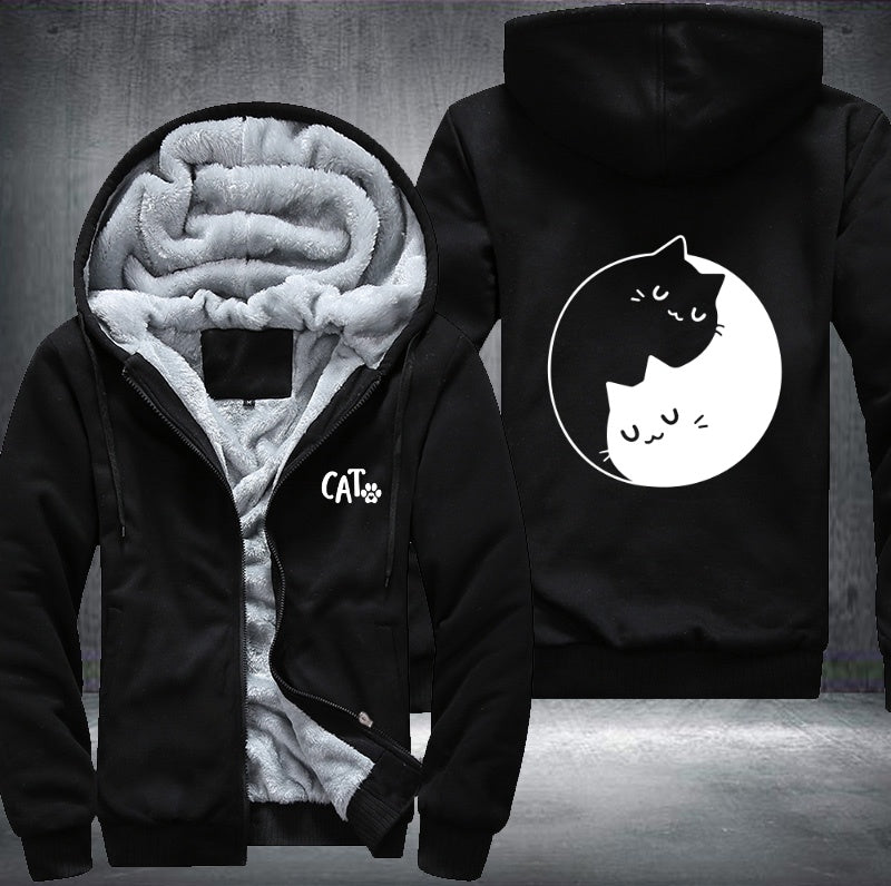 CAT circle Fleece Hoodies Jacket