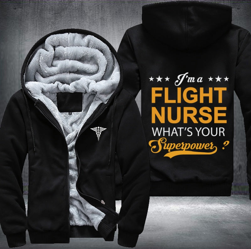 I'm a flight nurse what's your superpower Fleece Hoodies Jacket
