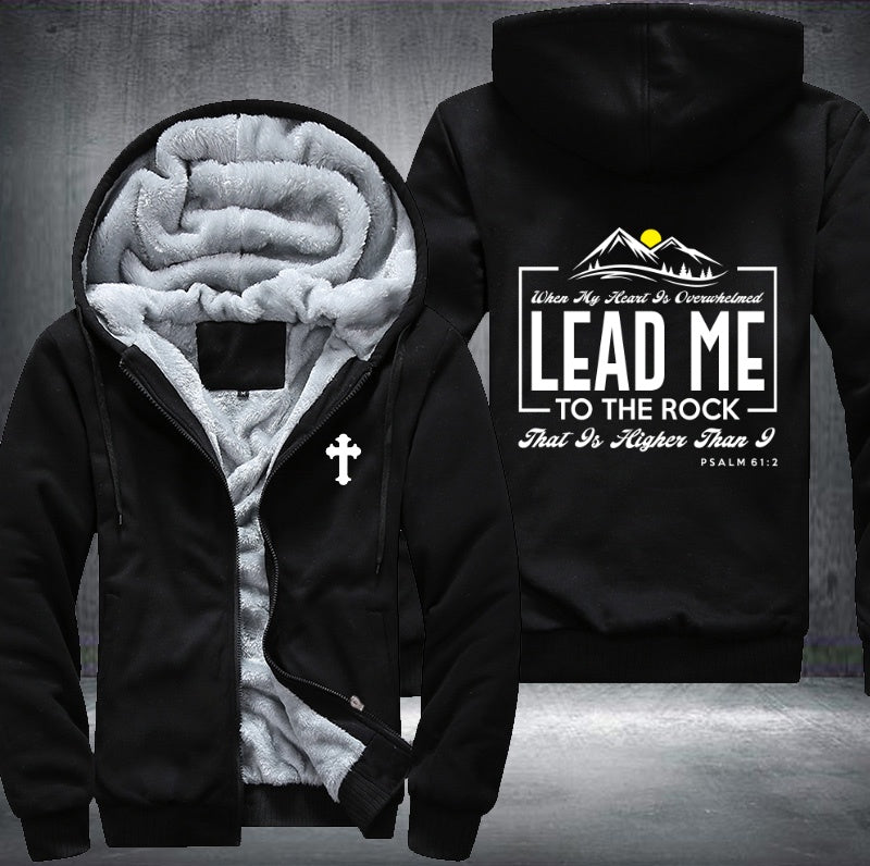 Lead me to the rock Fleece Hoodies Jacket